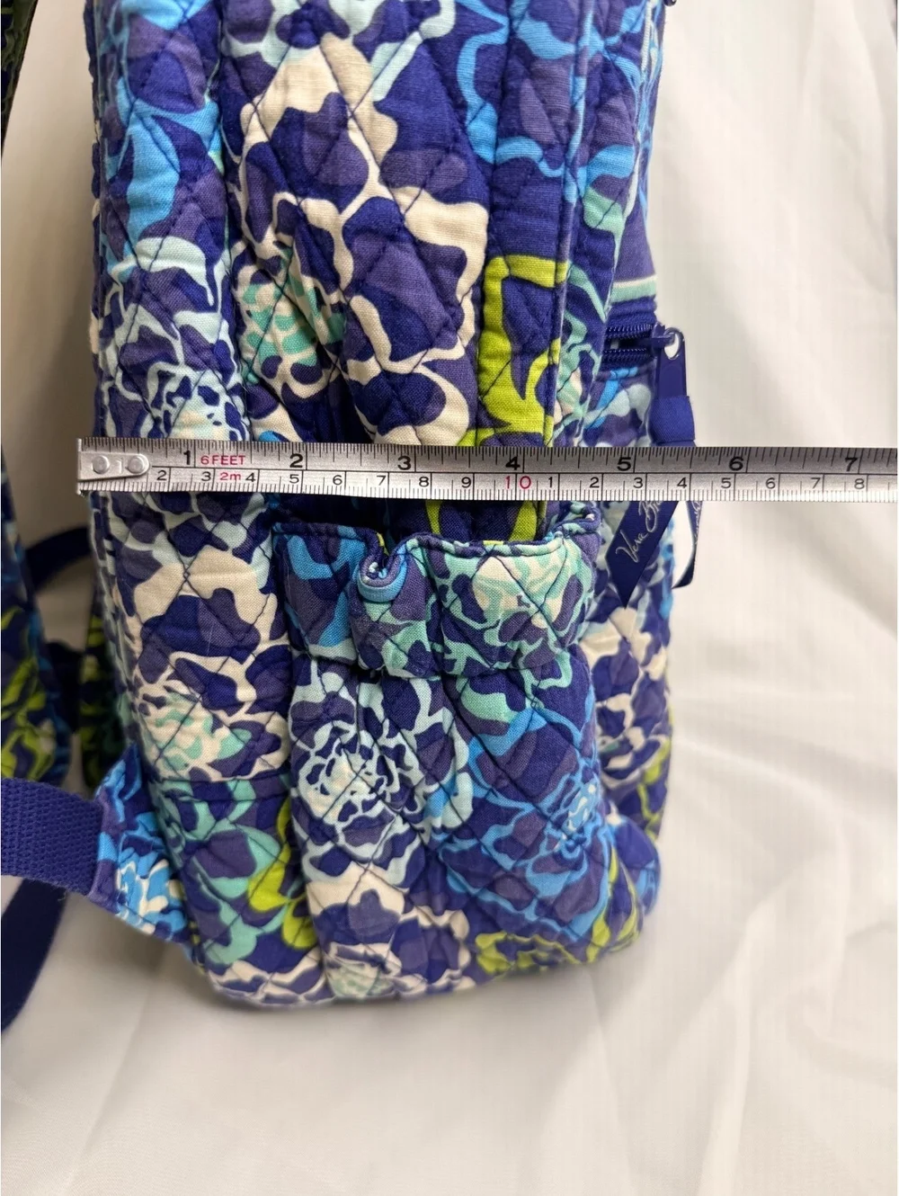 Vera Bradley Katalina Blues Large Tech Backpack Retired Pattern